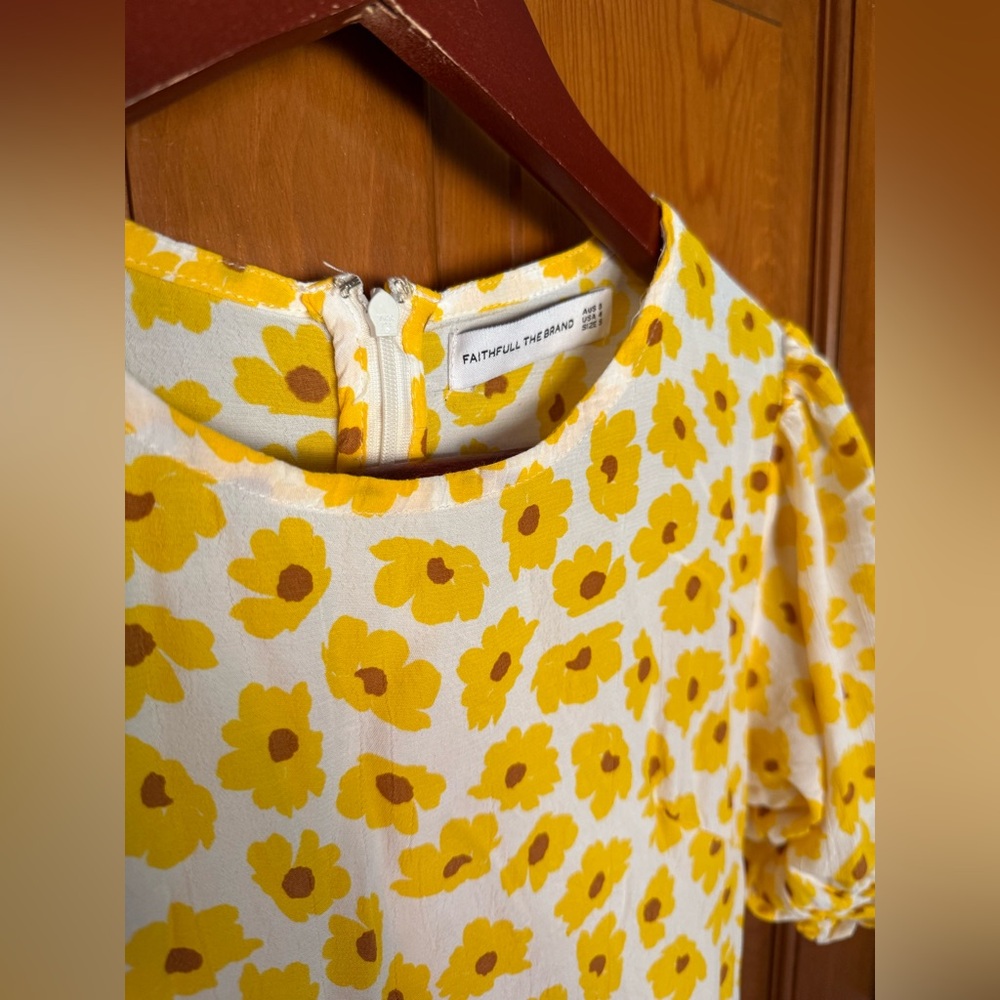 Faithfull the Brand Florence Marigold Floral
Spring Mini Dress Yellow - Picture 2 of 6